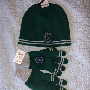 HARRY POTTER, Slytherin hat & gloves
